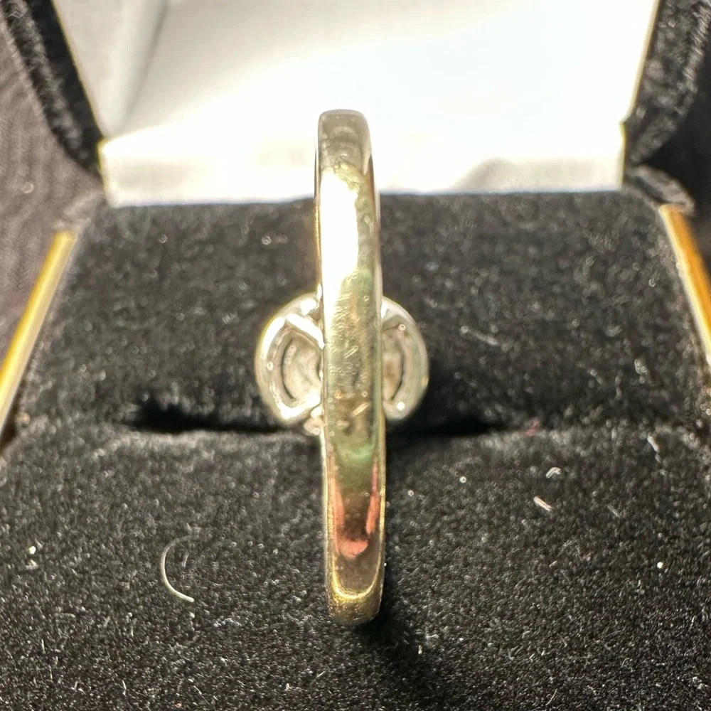 1/2 Ct TW Oval/ Round Diamond Engagement Ring - Picture 10 of 13